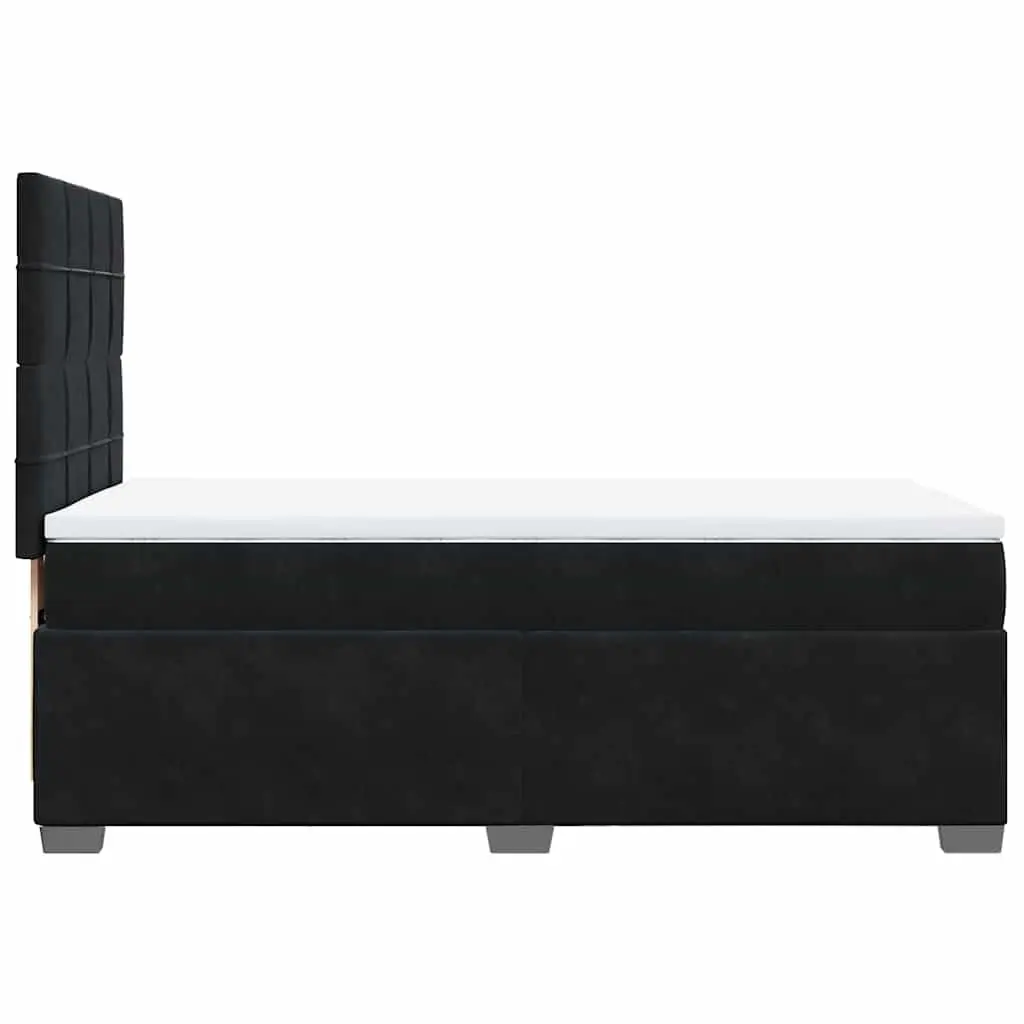Box Spring Bed Velvet King Single Height-Adjustable Headboard Pocket Spring Mattress