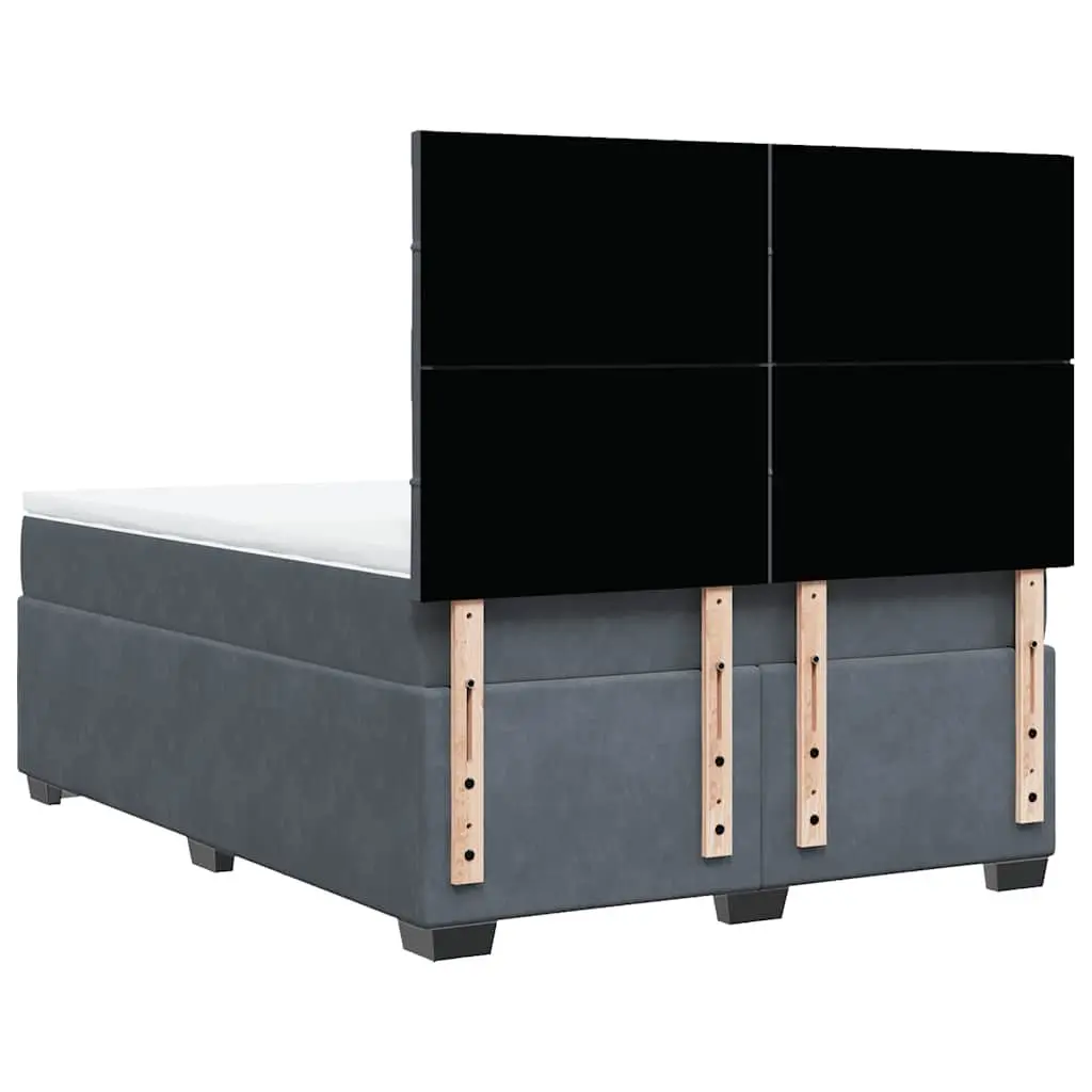 Queen Box Spring Bed with Adjustable Headboard