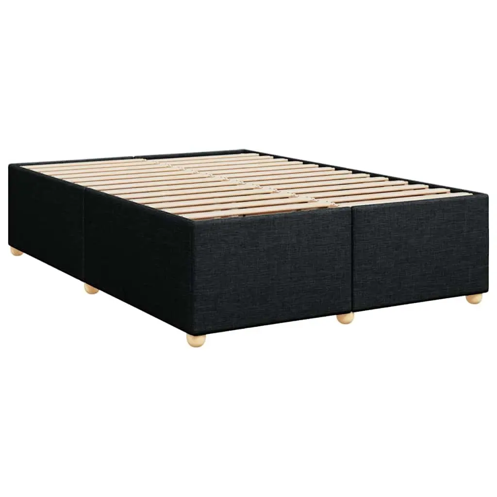 Double Box Spring Bed with Adjustable Headboard