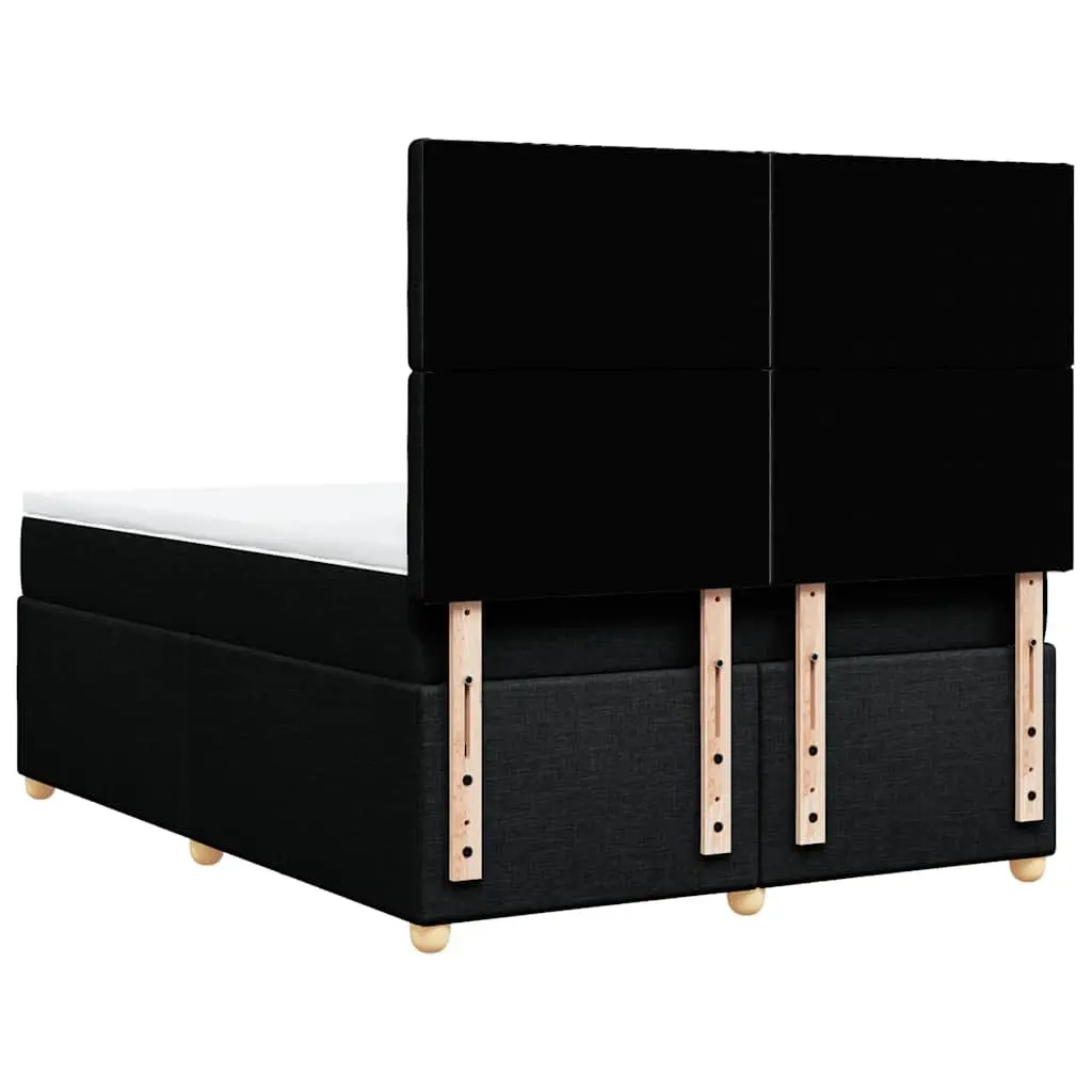 Double Box Spring Bed with Adjustable Headboard