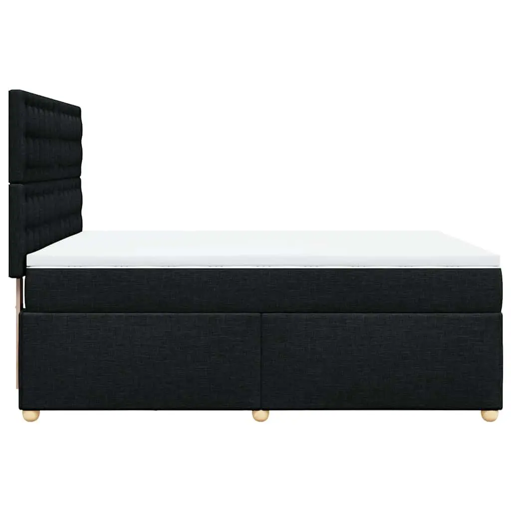 Double Box Spring Bed with Adjustable Headboard