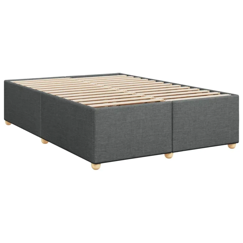 Queen Box Spring Bed with Adjustable Headboard and Pocket Mattress