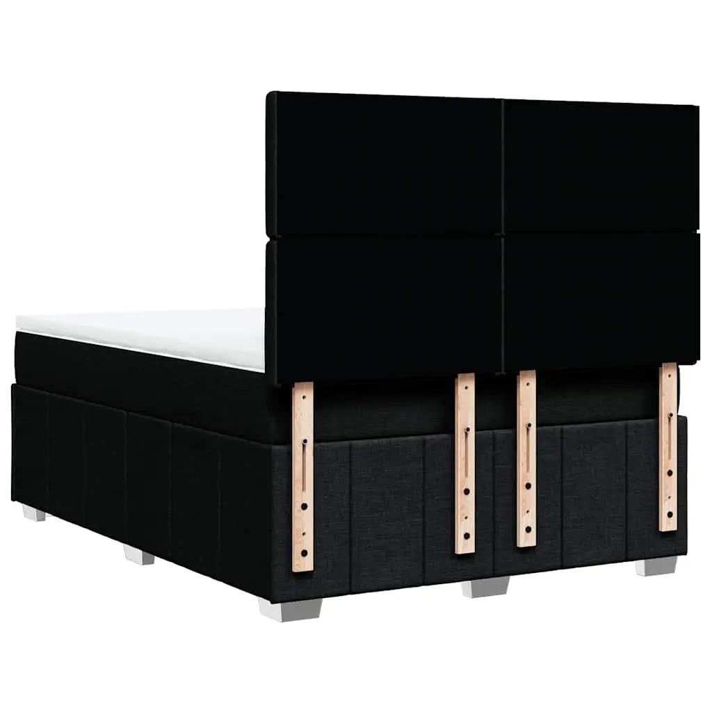 Double Box Spring Bed with Adjustable Headboard