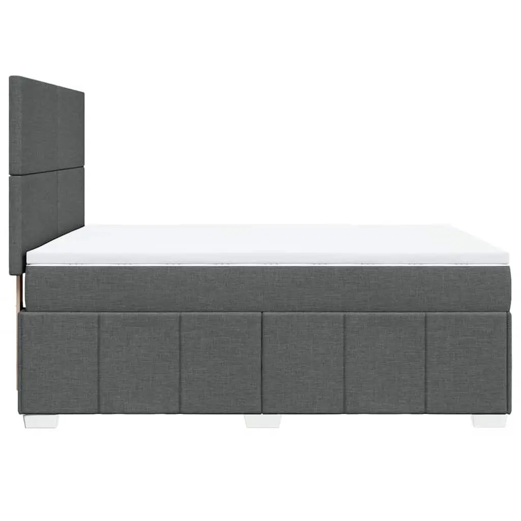 Queen Bed with Pocket Mattress and Adjustable Headboard