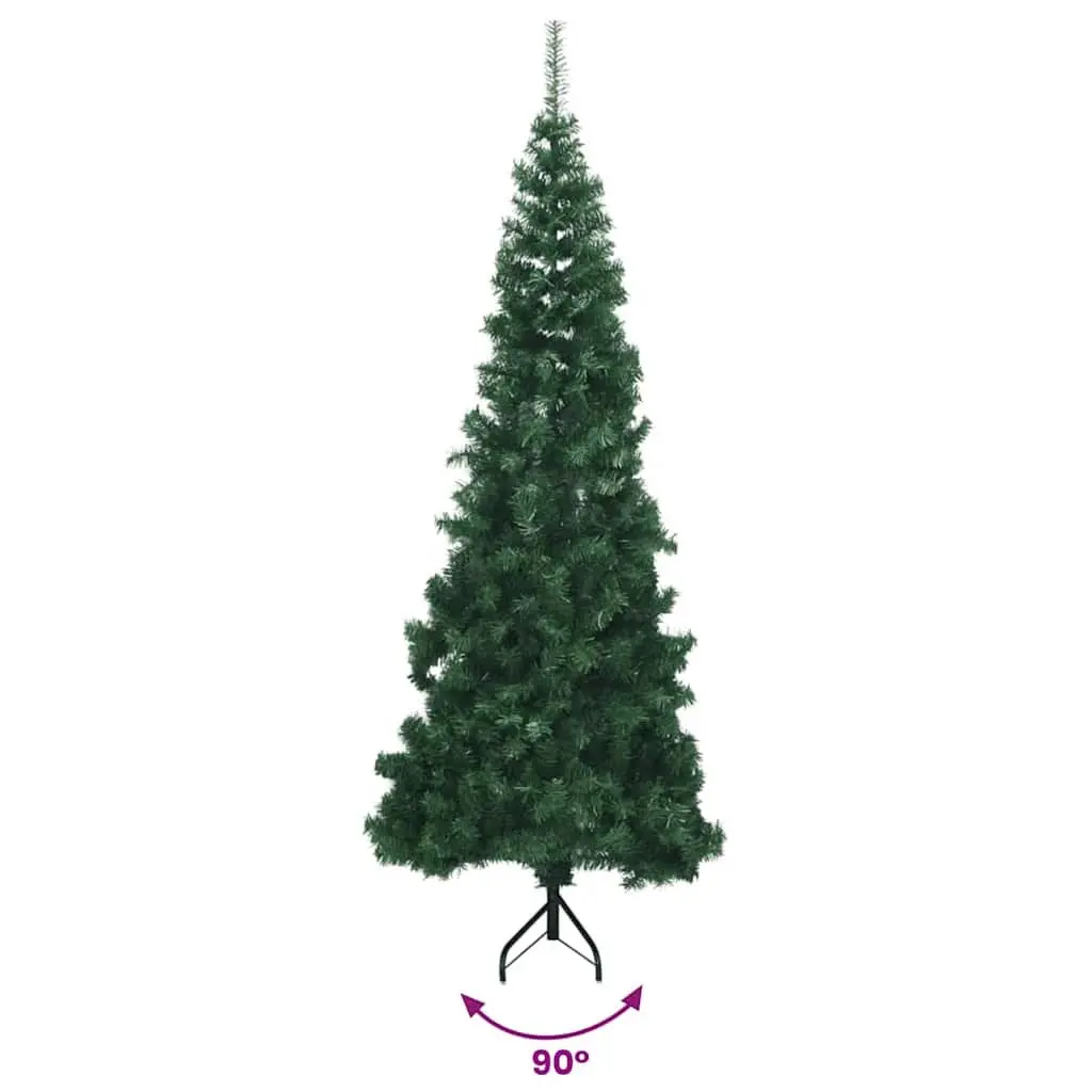 Corner Artificial Christmas Tree PVC 240cm Green