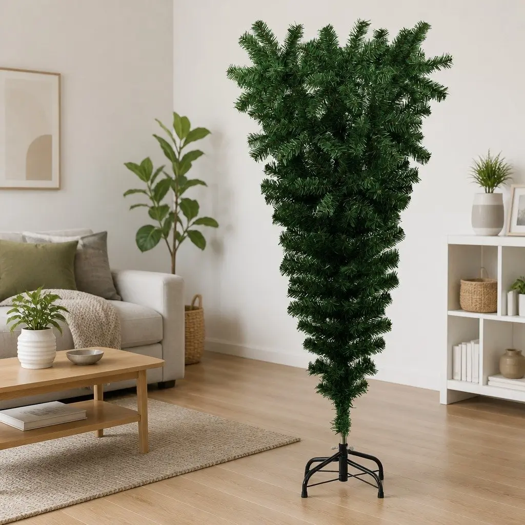Upside-Down 150cm Christmas Tree with Steel Stand