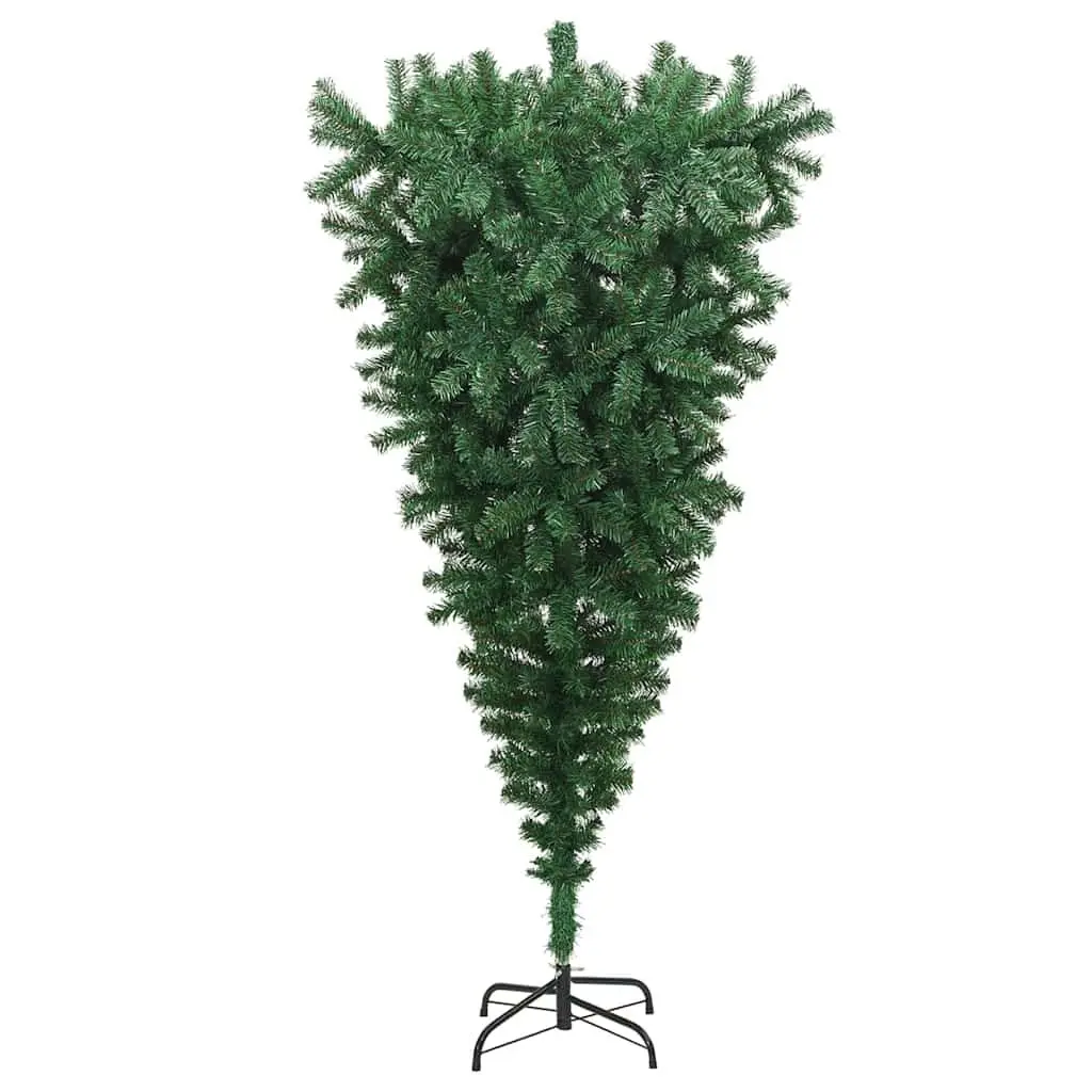 Upside-Down Artificial Christmas Tree with Stand Green 240cm Home Holiday Decor