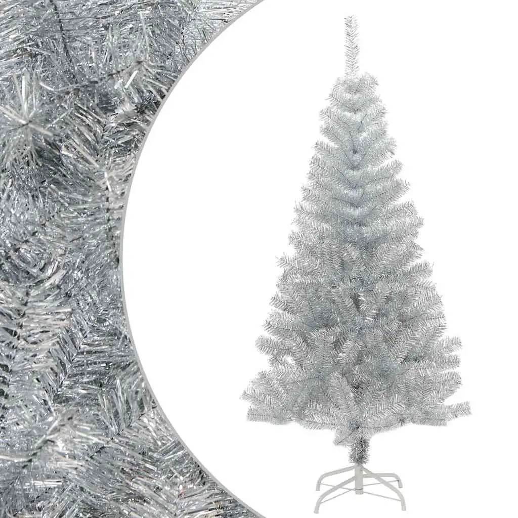 Silver 120cm Artificial Christmas Tree for Festive Elegance