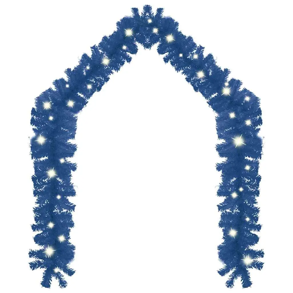 Blue Christmas Garland LED Lights 10m String