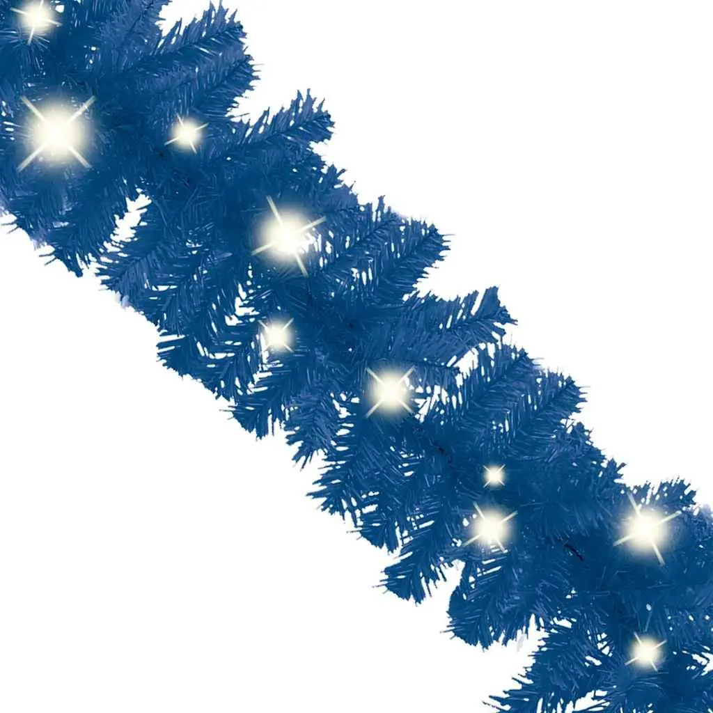 Blue Christmas Garland with 20m LED Lights