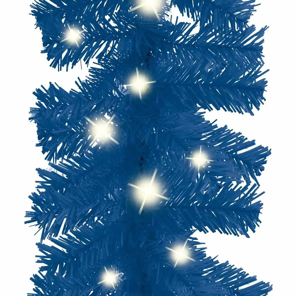Blue Christmas Garland with 20m LED Lights
