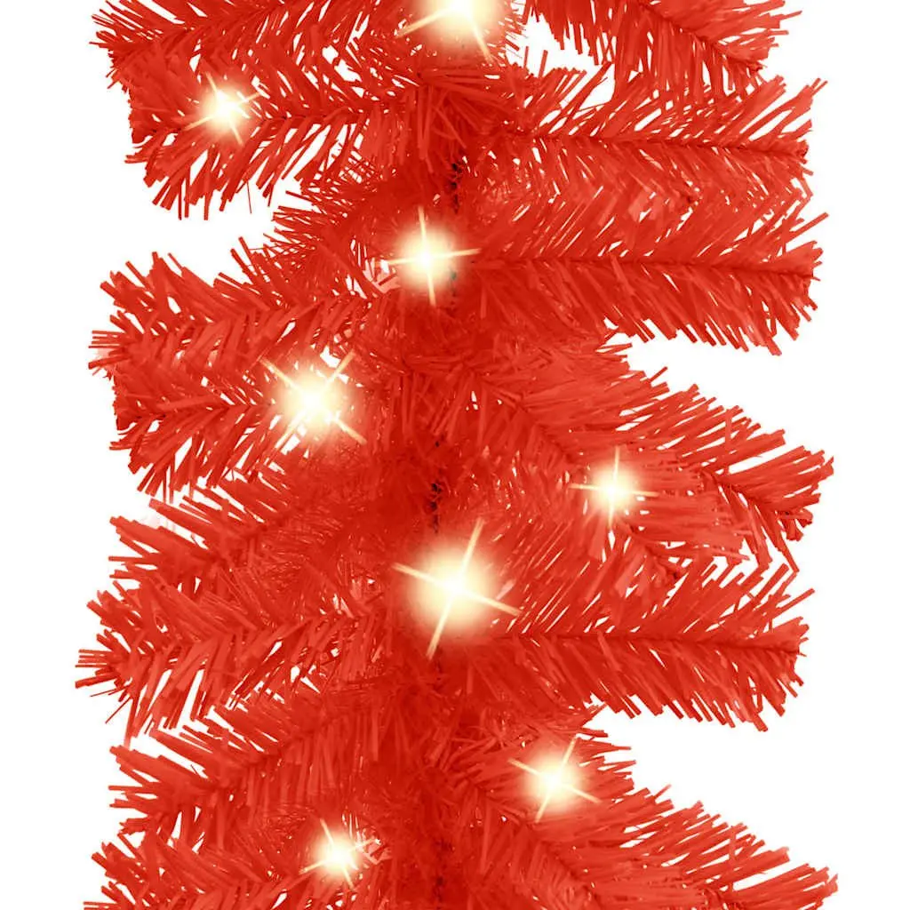 Christmas Garland LED Lights 10m Red