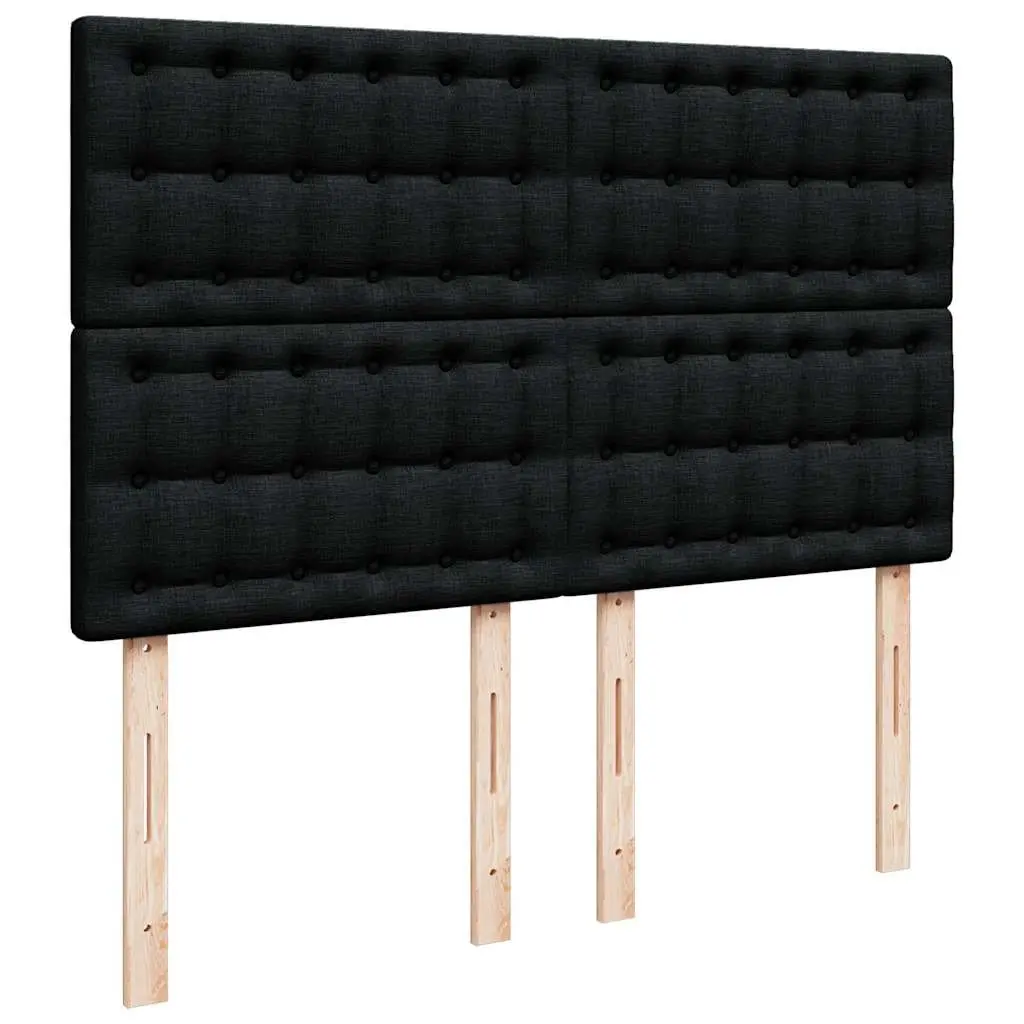 Double Box Spring Bed with Adjustable Headboard