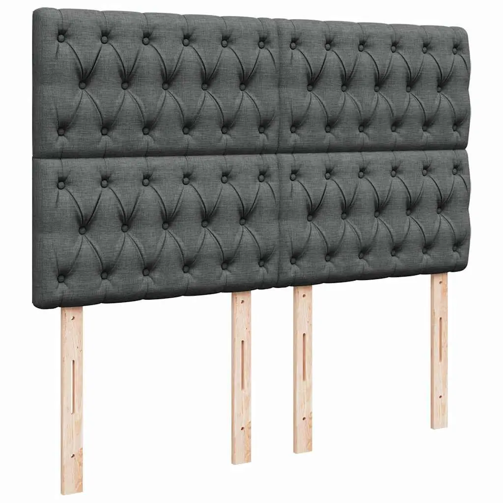 Queen Box Spring Bed with Pocket Mattress & Adjustable Headboard