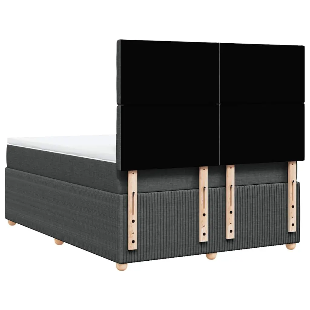 Queen Box Spring Bed with Adjustable Headboard & Pocket Spring Mattress