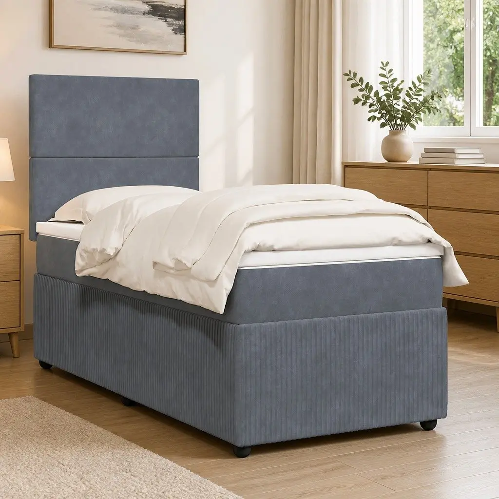 King Single Box Spring Bed with Pocket Spring Mattress
