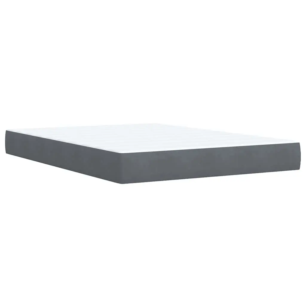 Double Grey Velvet Adjustable Bed with Pocket Sprung Mattress