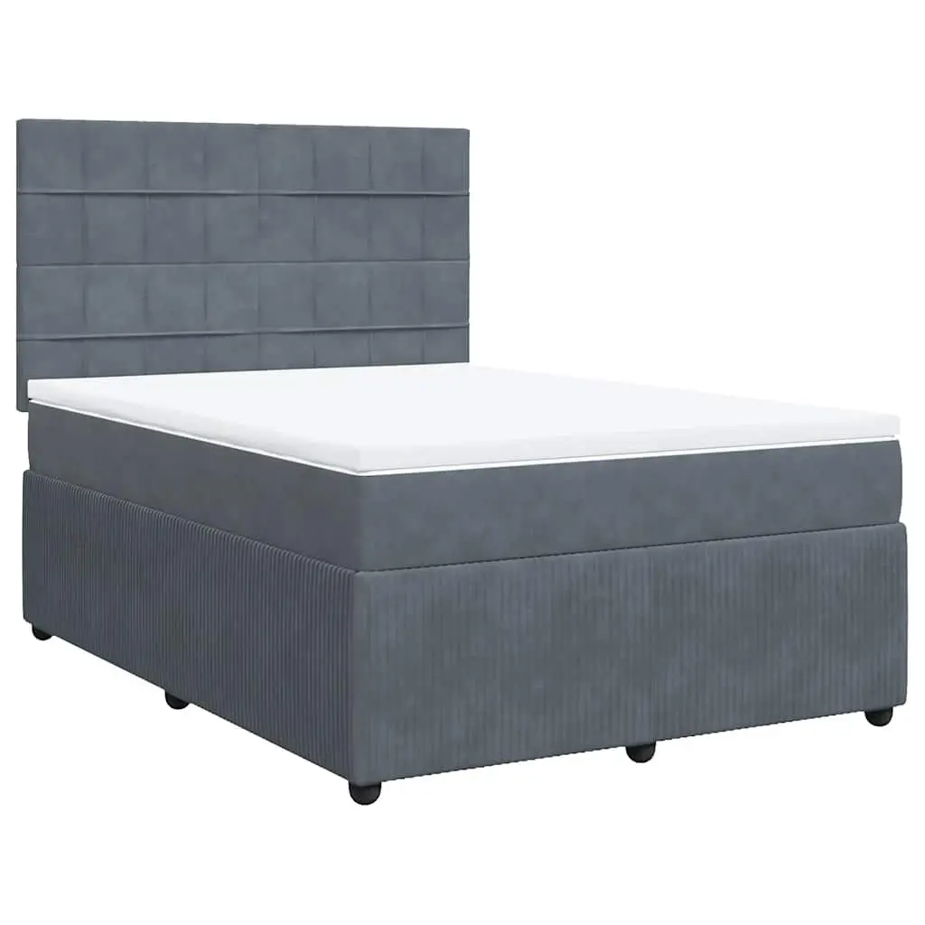 Queen Box Spring Bed with Pocket Sprung Mattress