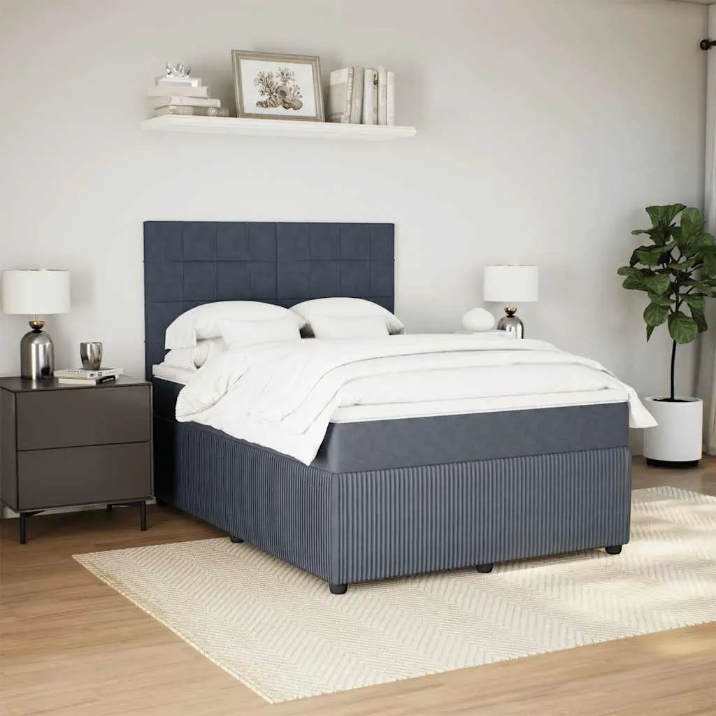 Queen Box Spring Bed with Pocket Sprung Mattress
