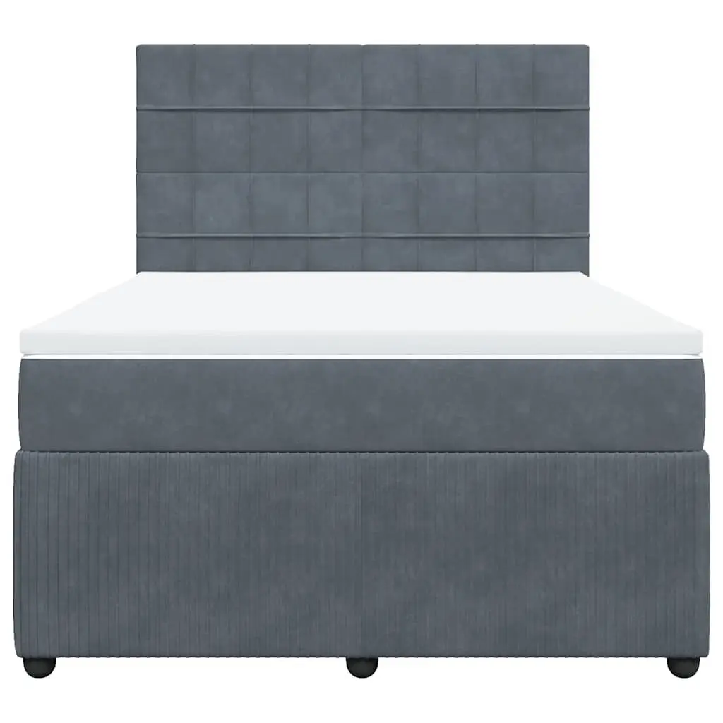 Queen Box Spring Bed with Pocket Sprung Mattress