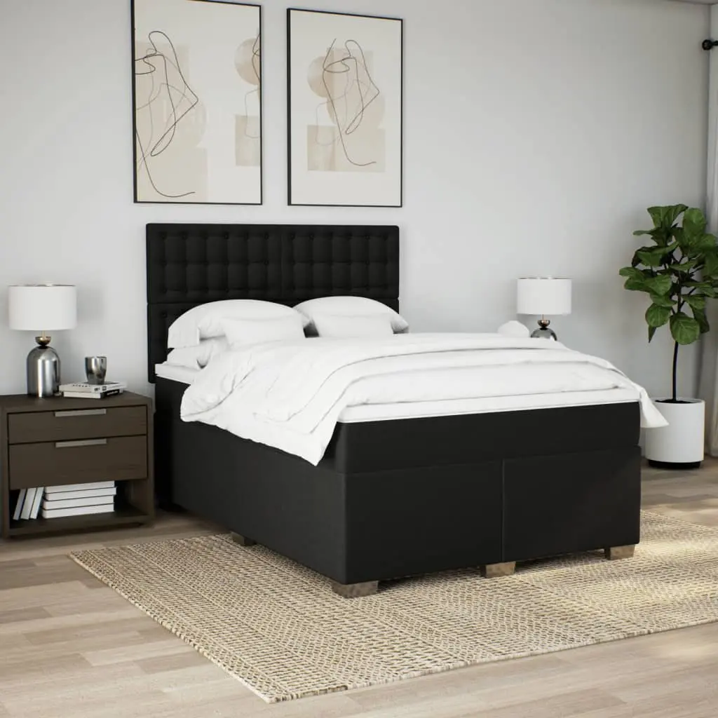 Double Box Spring Bed with Adjustable Pocket Spring Mattress