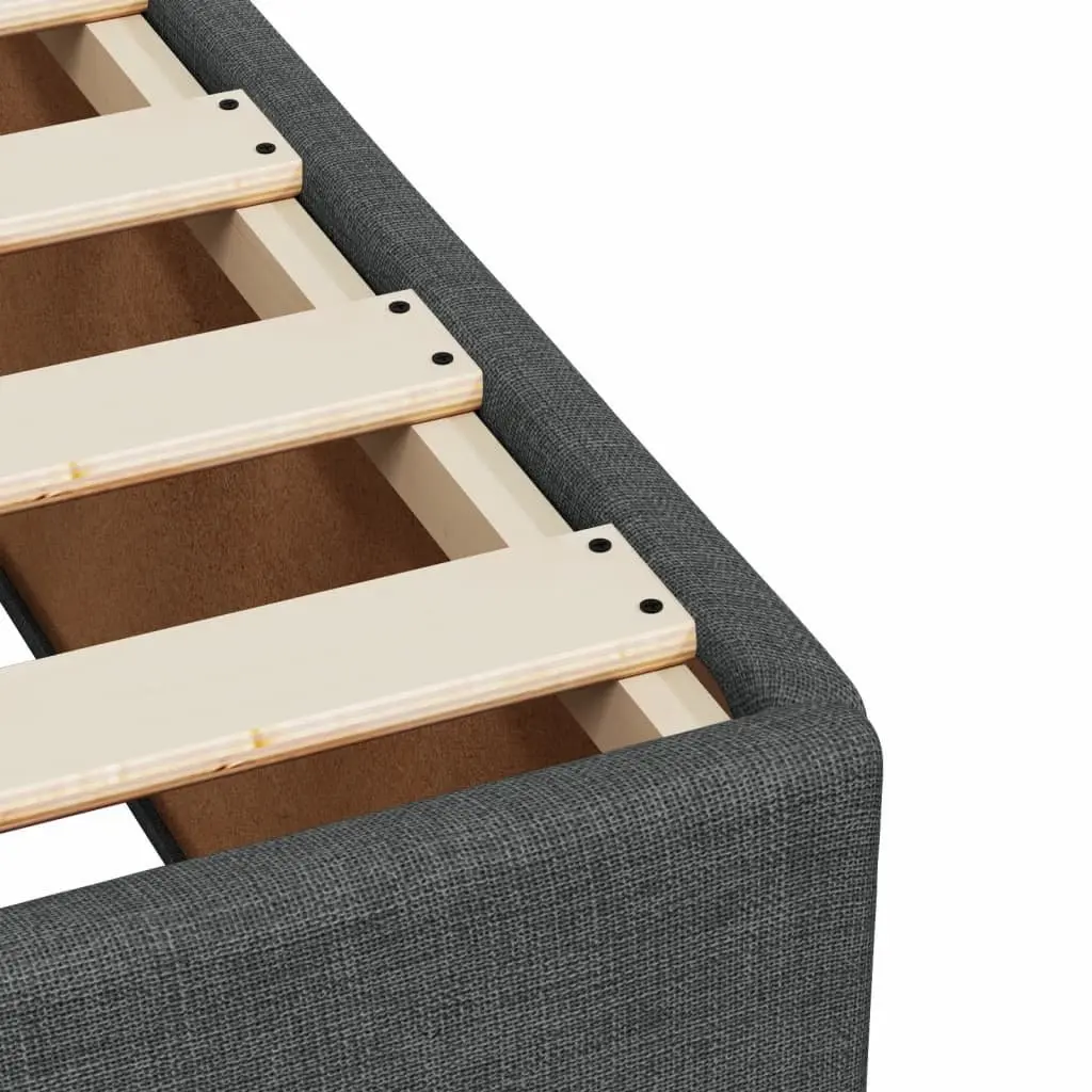 Queen Box Spring Bed with Adjustable Headboard and LED Lights