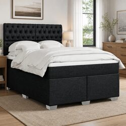 Premium Queen Box Spring Bed with Adjustable Headboard