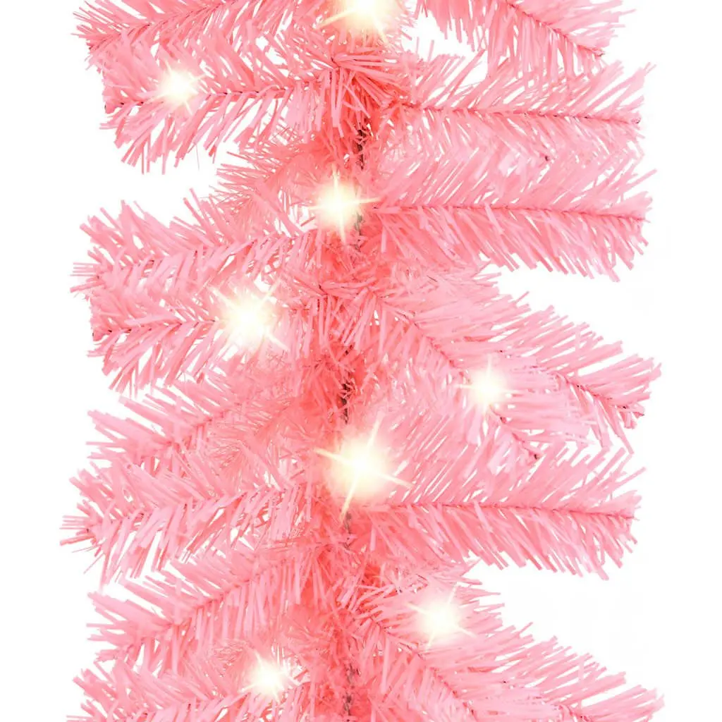 Christmas Garland PVC 20m Pink