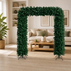 Premium Green Christmas Tree Arch 240cm Holiday Decor