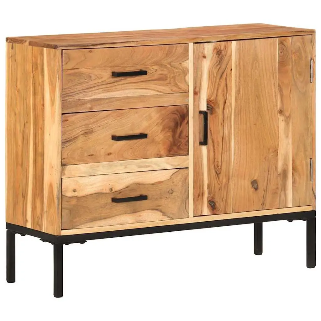 Sideboard Cabinet 88x30x73cm Brown Solid Acacia Wood Storage Furniture with