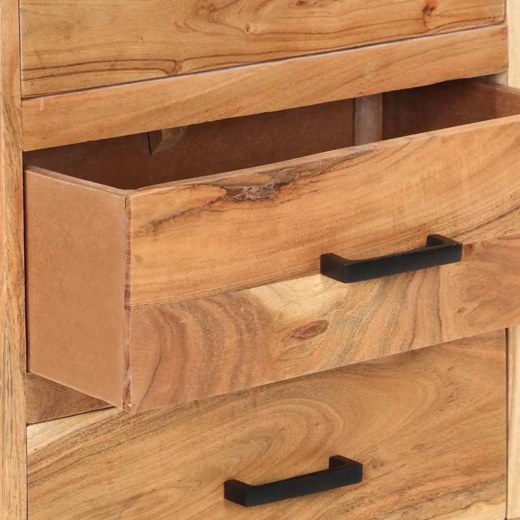 Sideboard Cabinet 88x30x73cm Brown Solid Acacia Wood Storage Furniture with