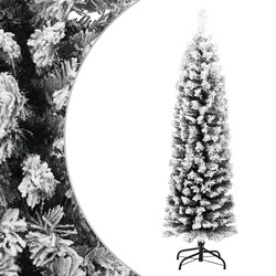 120cm Slim Artificial Christmas Tree with Flocked Snow