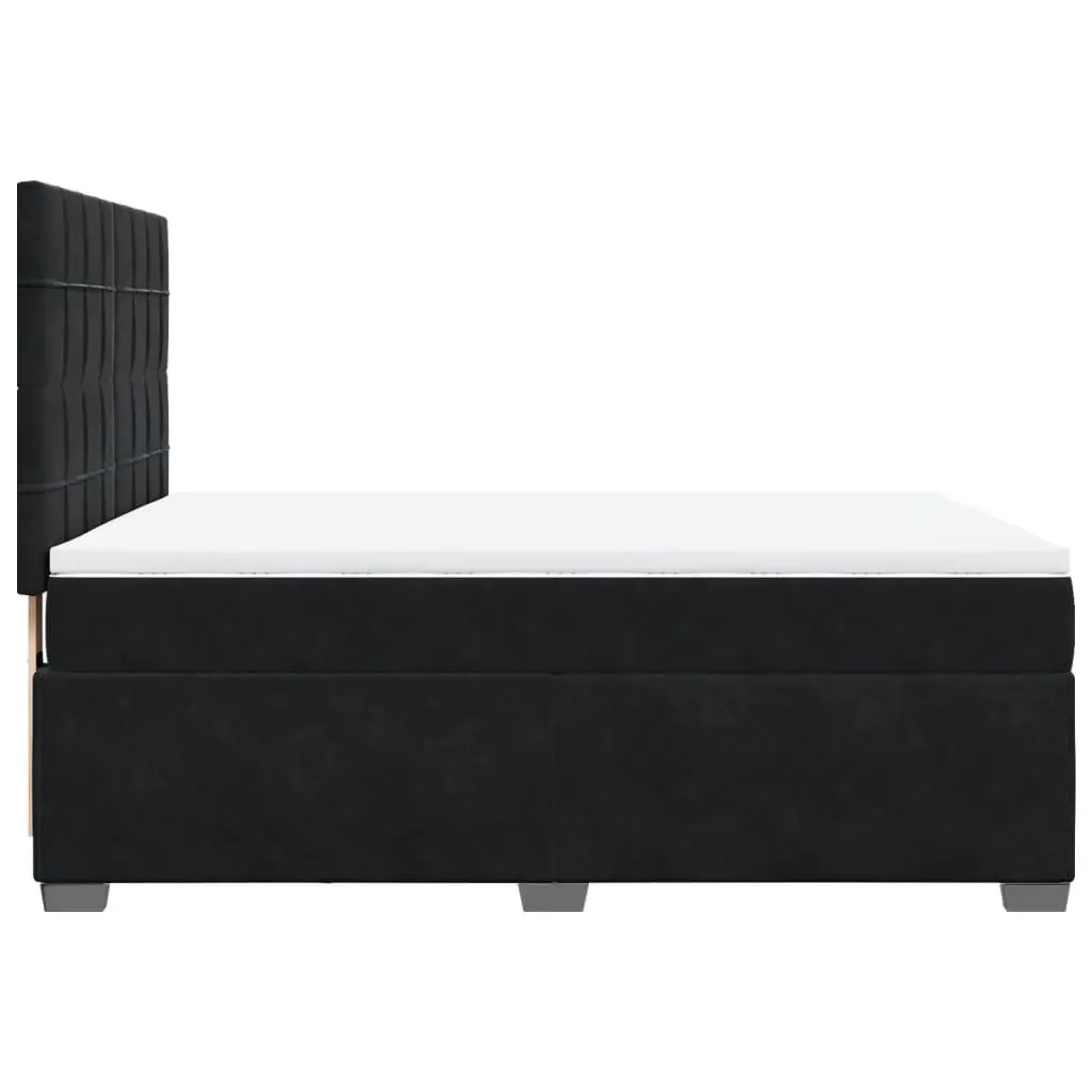 Box Spring Bed with Pocket Spring Mattress and LED Lights
