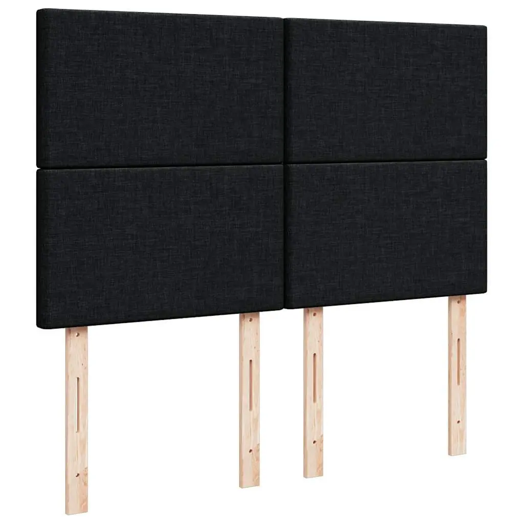 Queen Box Spring Bed with Adjustable Headboard and LED Lights