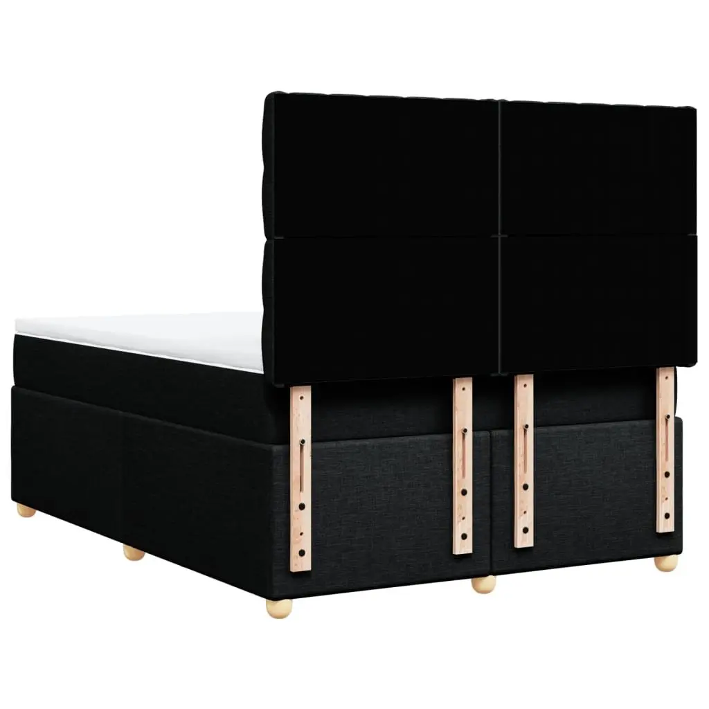 Double Box Spring Bed with Pocket Mattress and LED Headboard