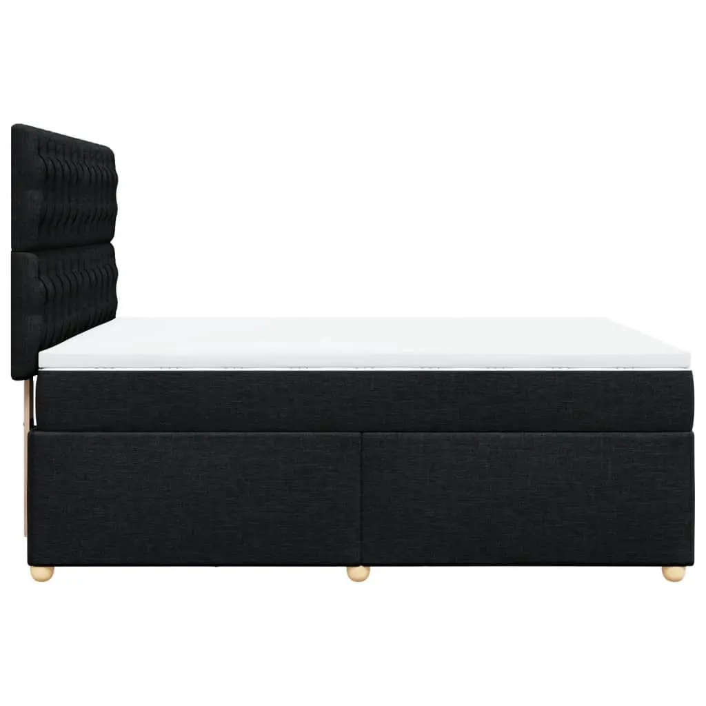 Double Box Spring Bed with Pocket Mattress and LED Headboard