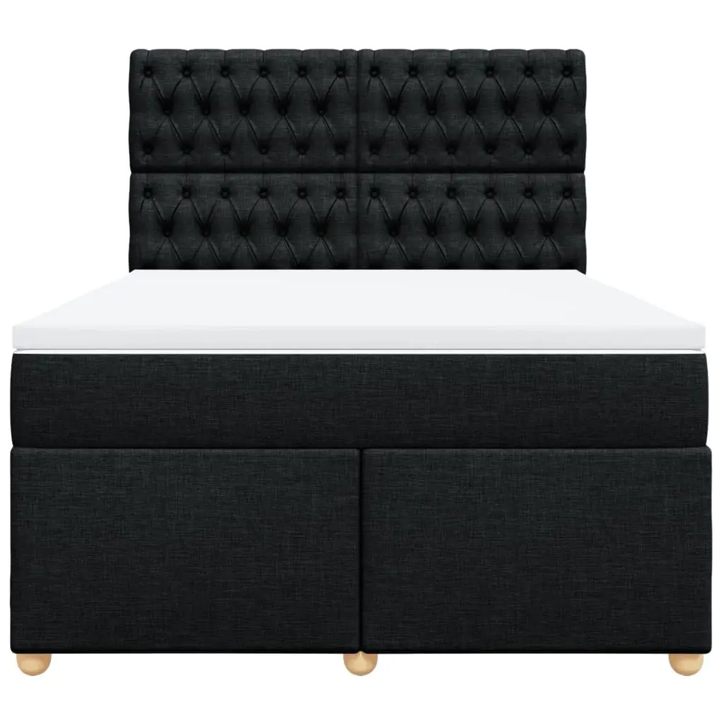 Double Box Spring Bed with Pocket Mattress and LED Headboard