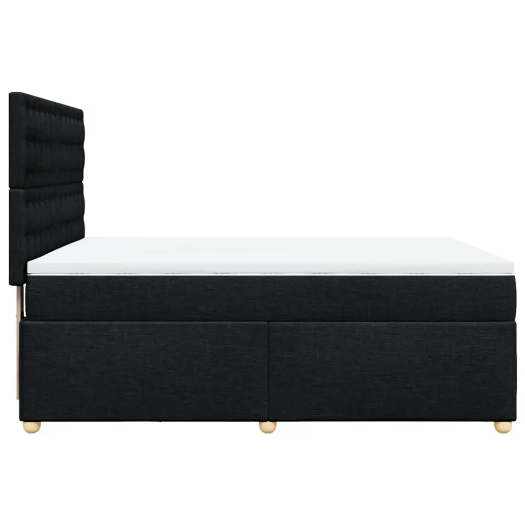 Double Box Spring Bed with Pocket Mattress & LED Headboard
