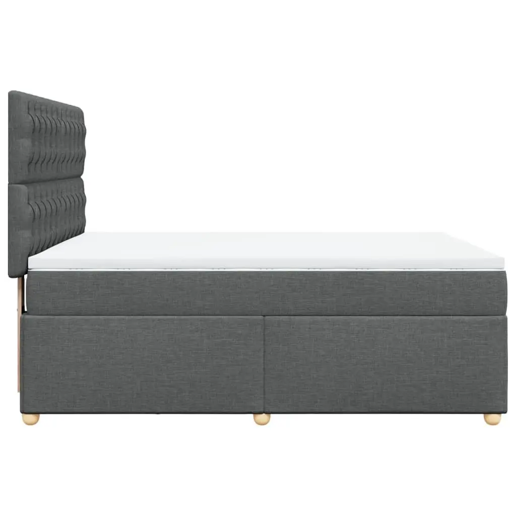 Queen Bed with Adjustable Headboard and Pocket Mattress
