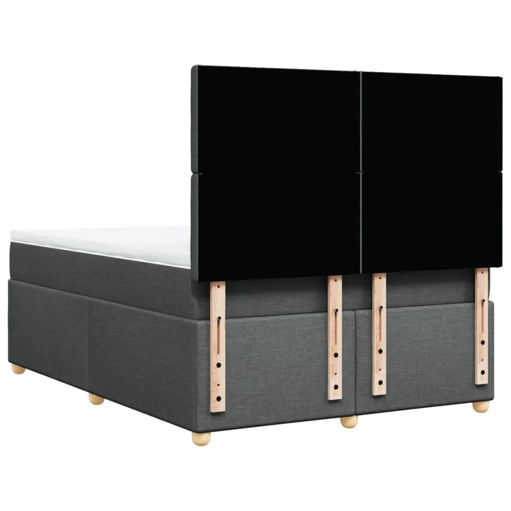 Queen Bed with Adjustable Headboard and LED Lights