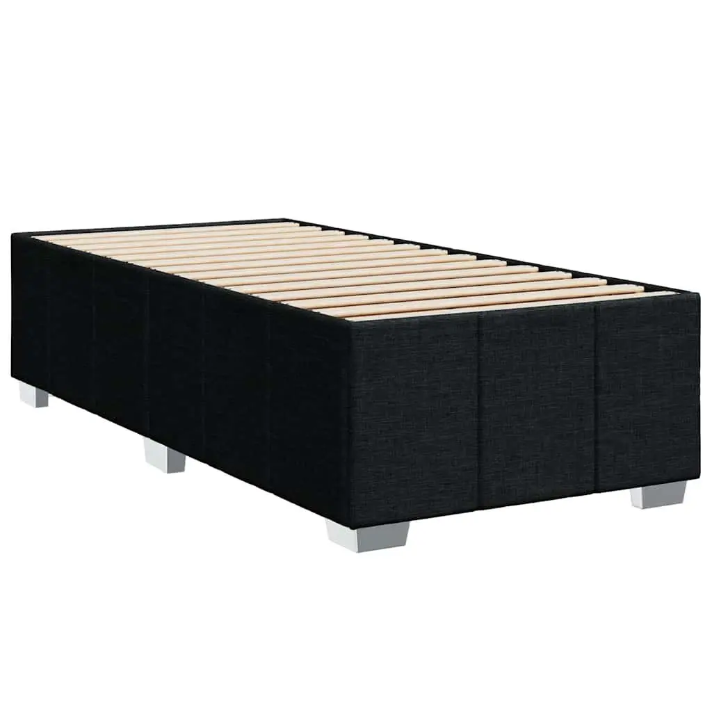 Black King Single Box Spring Bed with LED Lighting