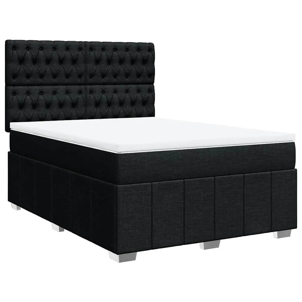 Double Box Spring Bed with LED Lights & Mattress