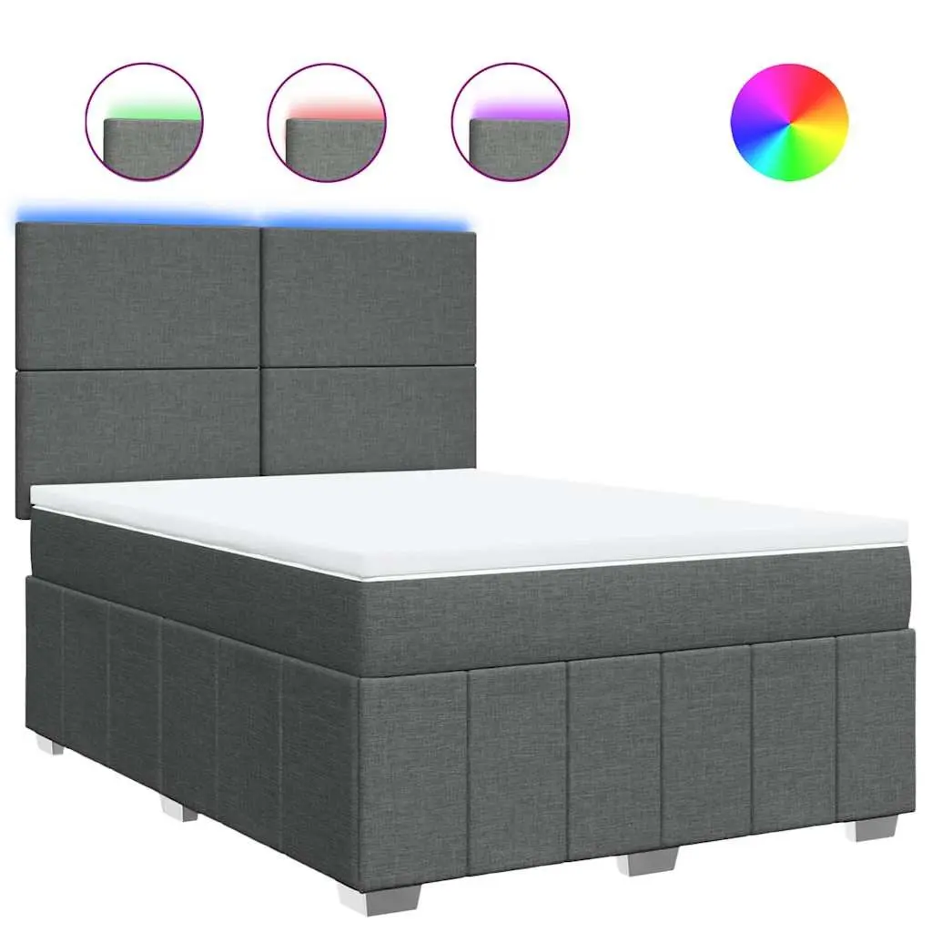 Queen Box Spring Bed with Pocket Spring Mattress