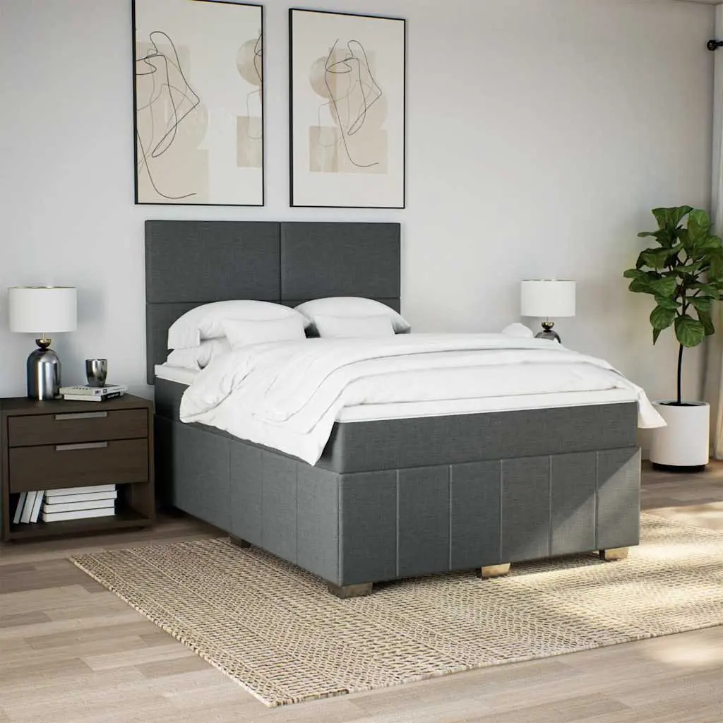 Queen Box Spring Bed with Pocket Spring Mattress