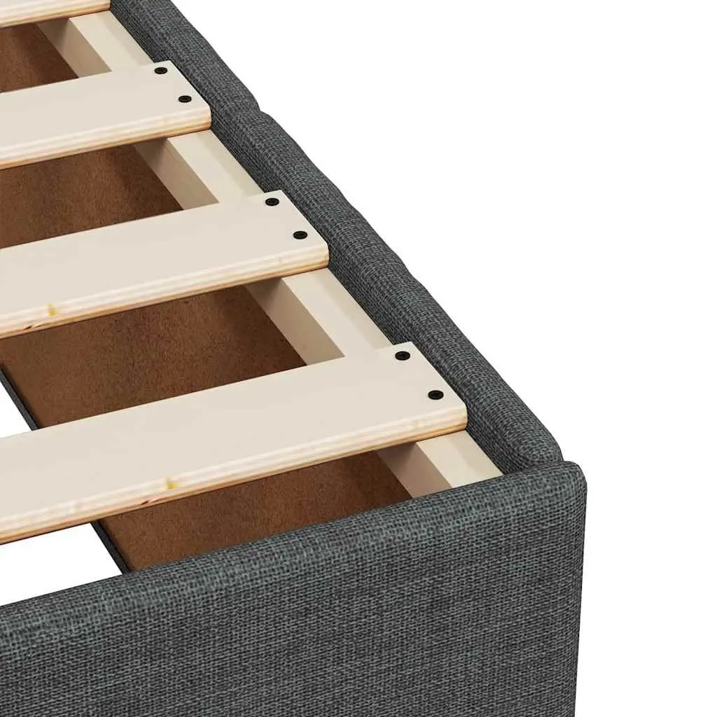 Queen Box Spring Bed with Pocket Mattress and LED Lights