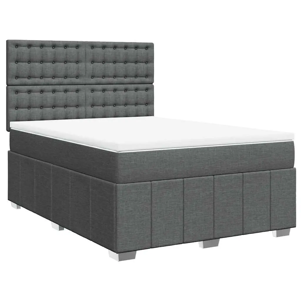 Queen Box Spring Bed with Pocket Mattress