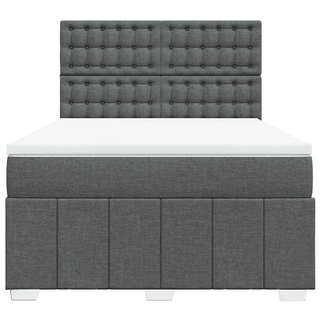 Queen Box Spring Bed with Pocket Mattress