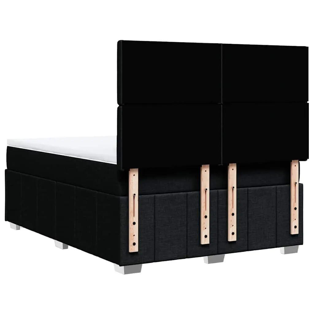 Queen Box Spring Bed with Adjustable Headboard and Pocket Spring Mattress