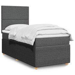 Premium Box Spring Bed with Pocket Mattress and LED Lights