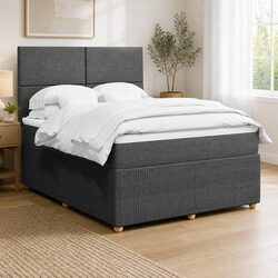 Queen Bed with Pocket Spring Mattress and LED Lights